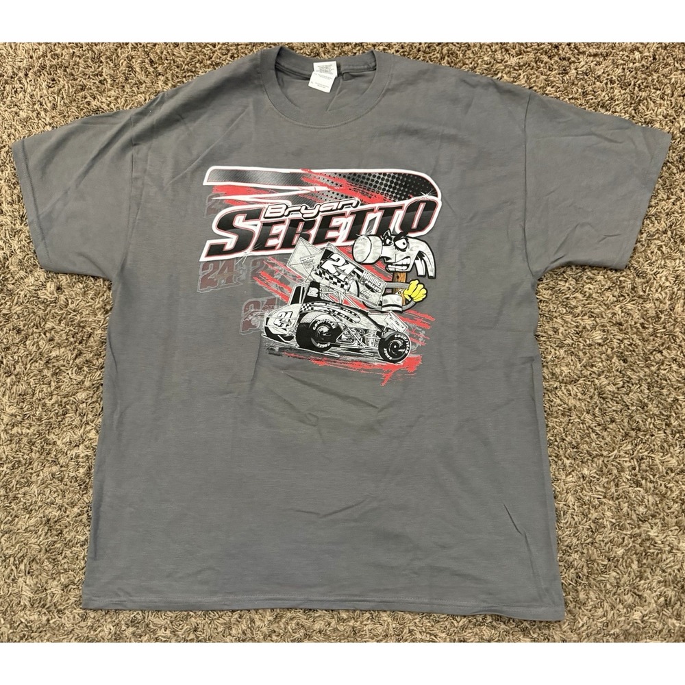 Brian Sebetto #24 Sprint Car TSR Racing Graphic T-Shirt - Mens XL